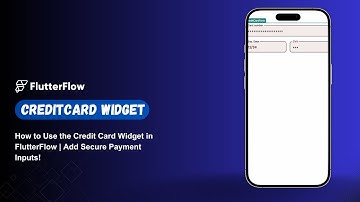 How to Use the Credit Card Widget in FlutterFlow | Add Secure Payment Inputs!