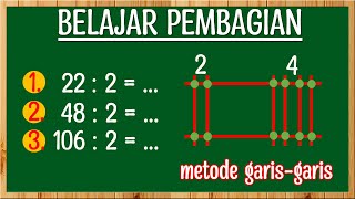 Cara Cepat dan Mudah Pembagian metode garis-garis / pembagian matematika kelas 2, kelas 3 sd
