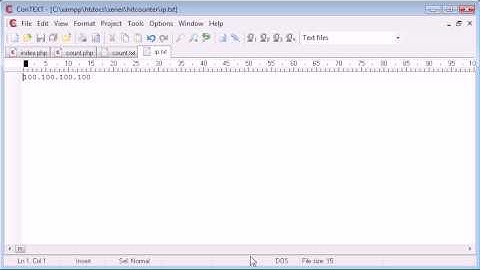Beginner PHP Tutorial - 94 - Creating a File Based Unique Hit Counter Part 2