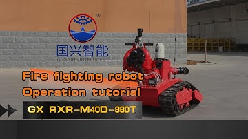 GUOXING Fire fighting robot operation tutorial #firefightingrobot #firesafety #innovation #robot