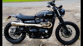 Triumph Street Scrambler carbon fibre custom