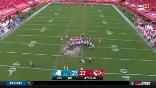 Joey Slye Misses 67 Yard Field Goal on Final Play | Panthers vs. Chiefs | NFL Week 9