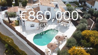 Ibiza style Finca for sale in Javea ✨🇪🇸 on the Montgo. Fully refurbished - Beautiful view