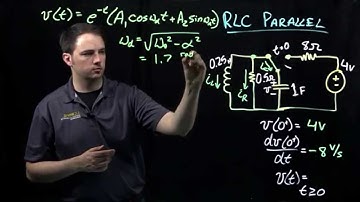 Circuits I: Example with RLC Circuit (Parallel, Natural Response)