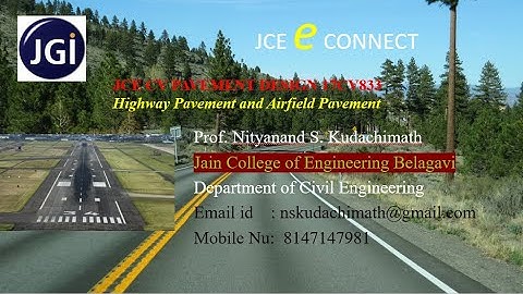 Highway Pavement  and Airfield Pavement JCE CV Pavement Design CV833