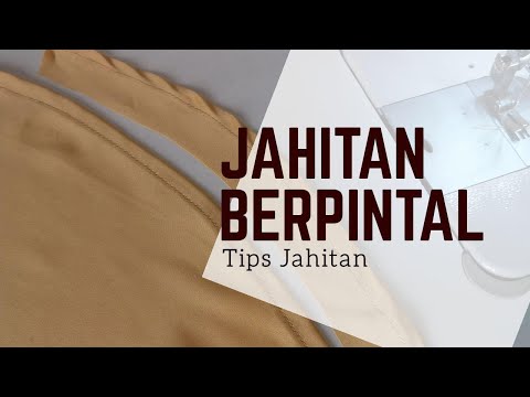 TIPS JAHITAN || Tutorial Cara Jahit bawah jubah / skirt supaya tidak berpintal atau kedut