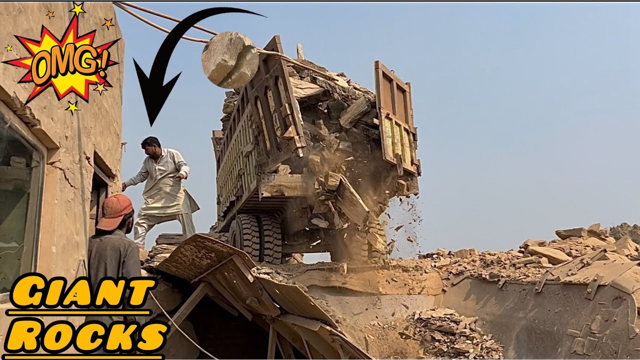 💥HEAVY BOULDERS CRUSHING Moments Caught on Camera! (MOST INTENSE DRAMA EVER#asmr#rock 