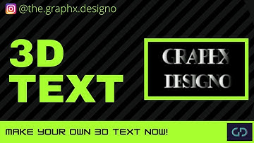 3D TEXT EFFECT / COREL DRAW / IN 5 MINUTES