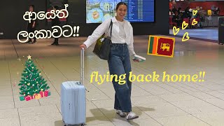 Back in SRI LANKA!!❤ flying home for christmas සිංහල vlog, family, reunited, | Swetha Melly