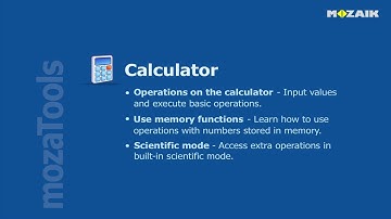 mozaBook Interactive Teaching Software - Calculator tutorial video