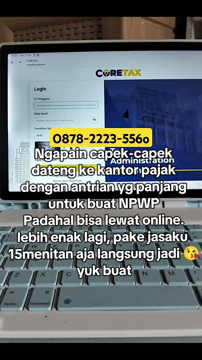 JASA PEMBUATAN NPWP 20 MENIT JADI #npwponline #npwp #shorts