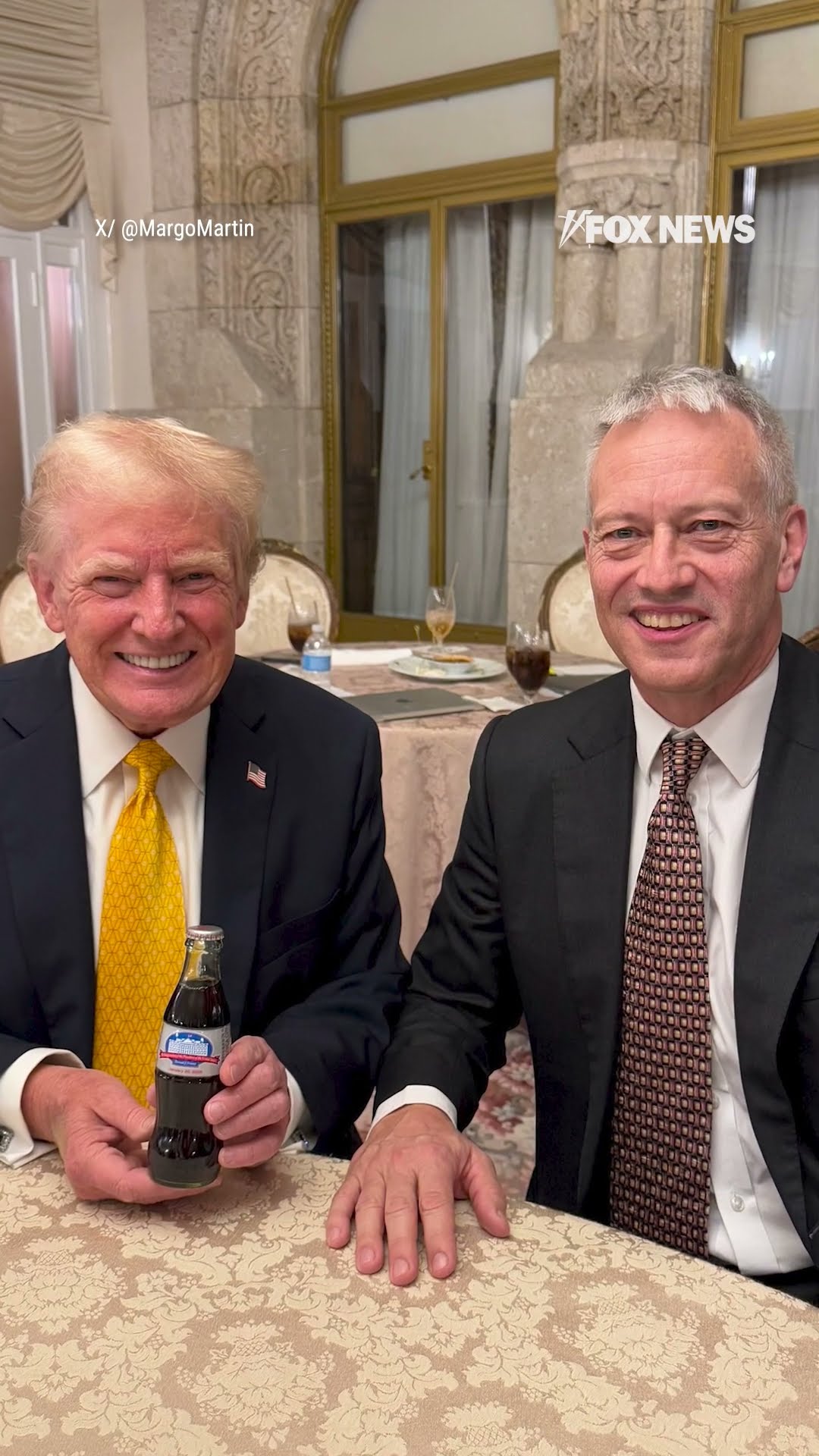 Coca-Cola CEO presents Trump with inauguration-themed Diet Coke