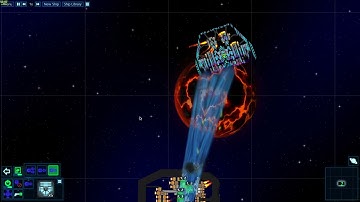 Cosmoteer: Tractor Beam vs Wall Demonstration