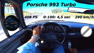 Porsche 993 Turbo - German Autobahn - High Speed POV Drive