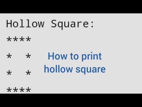 #c ++ coding questions.How to print hollow square in c++ programming ...
