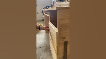 Firing up the router table to add a finger pull to this drawer face #shorts #router #diy #maker