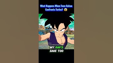 What Happens When Teen Gohan Confronts Turles? 😱 #sparkingzero #crashout #knockout
