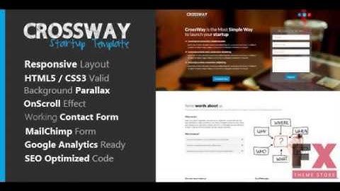 Preview Crossway - Startup Landing Page Template TForest