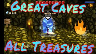 Swordigo Great Caves(All Treasures) Complete