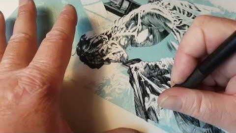 Insanely Detailed rendering with a quill  Frankenstein Wrightson Style part 8