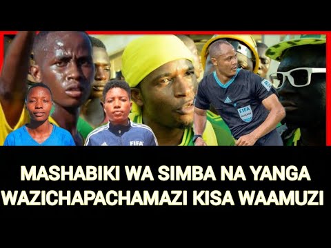 MASHABIKI WA SIMBA NA YANGA WAZICHAPA CHAMAZI KISA WAAMUZI - YouTube