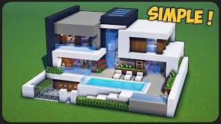 Cara Membuat Rumah Modern Simple ! || Minecraft Modern Pt.94