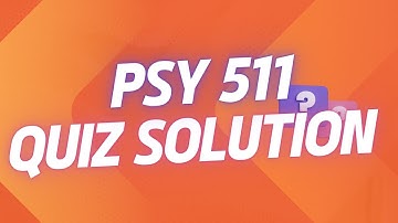 PSY511 || QUIZ SOLUTION || 2025 || ENVIRONMENTAL PSYCHOLOGY || QUIZ 03