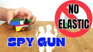 How to make a Lego Spy Gun 🔫 Under 1 Minute! (TUTORIAL) - NO Elastic!