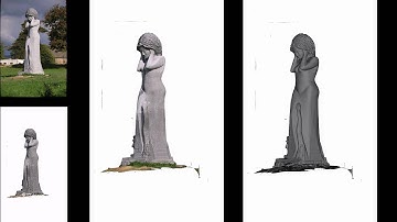 [VALS_SFM_15] 3D reconstruction of Eodez, a rock sculpture, with openMVG and CMPMVS.