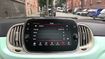 How to Change Distance Speed Units in Fiat 500? Set MPH or KMH Units