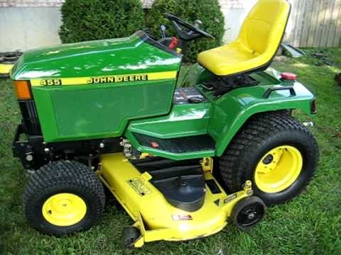 John Deere 455 Diesel Mower Walk Around Youtube