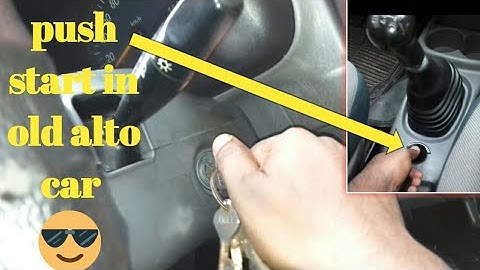 push start switch install in old alto car