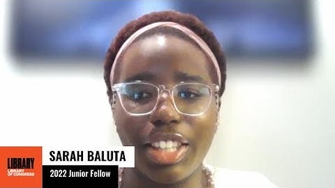 Sarah Baluta: 2022 Junior Fellows Program Display Day