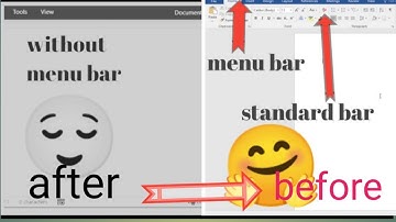 How to hide/unhide menu bar in MS WORD ! @edu.computer