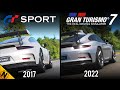 Gran Turismo 7 vs  Gran Turismo Sport | Direct Comparison