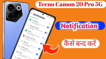 Tecno camon 20 pro 5g Notification setting, How to show notification icon in Tecno camon 20 pro 5g