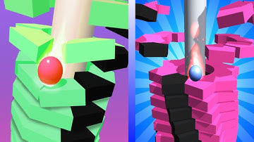 Helix Stack Jump! Top FreeGameplay iOS, Android Max Level Mobile Game Walkthrough Videos