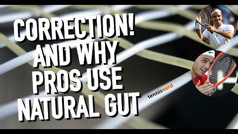 CORRECTION! Fritz strings and why many pros still use natural gut
