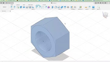 Hex Nut Model and Drawing Fusion 360