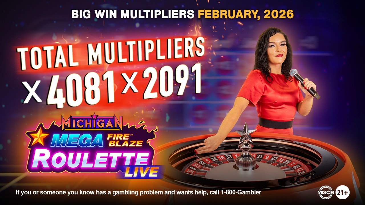 🔥Big Wins on Michigan's Mega Fire Blaze Roulette Live!