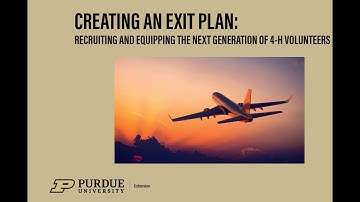 Creating An Exit Plan