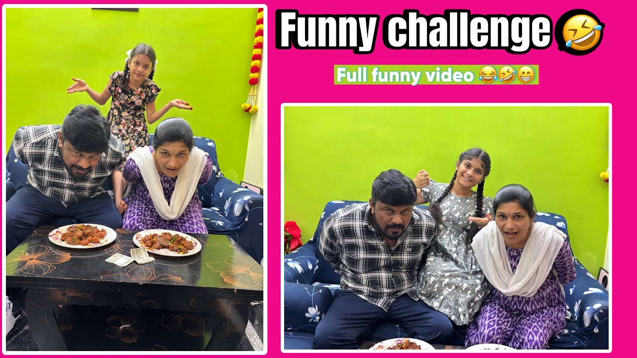 Funny challenge video || మా మమ్మీ డాడీ కి manchuria challenge పెట్టిన friends || mummy full comedy🤣🤣