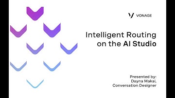 Discover Intelligent Routing with Vonage AI Studio
