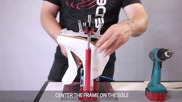 Mounting instruction of roller frame onto EDEA skating boot