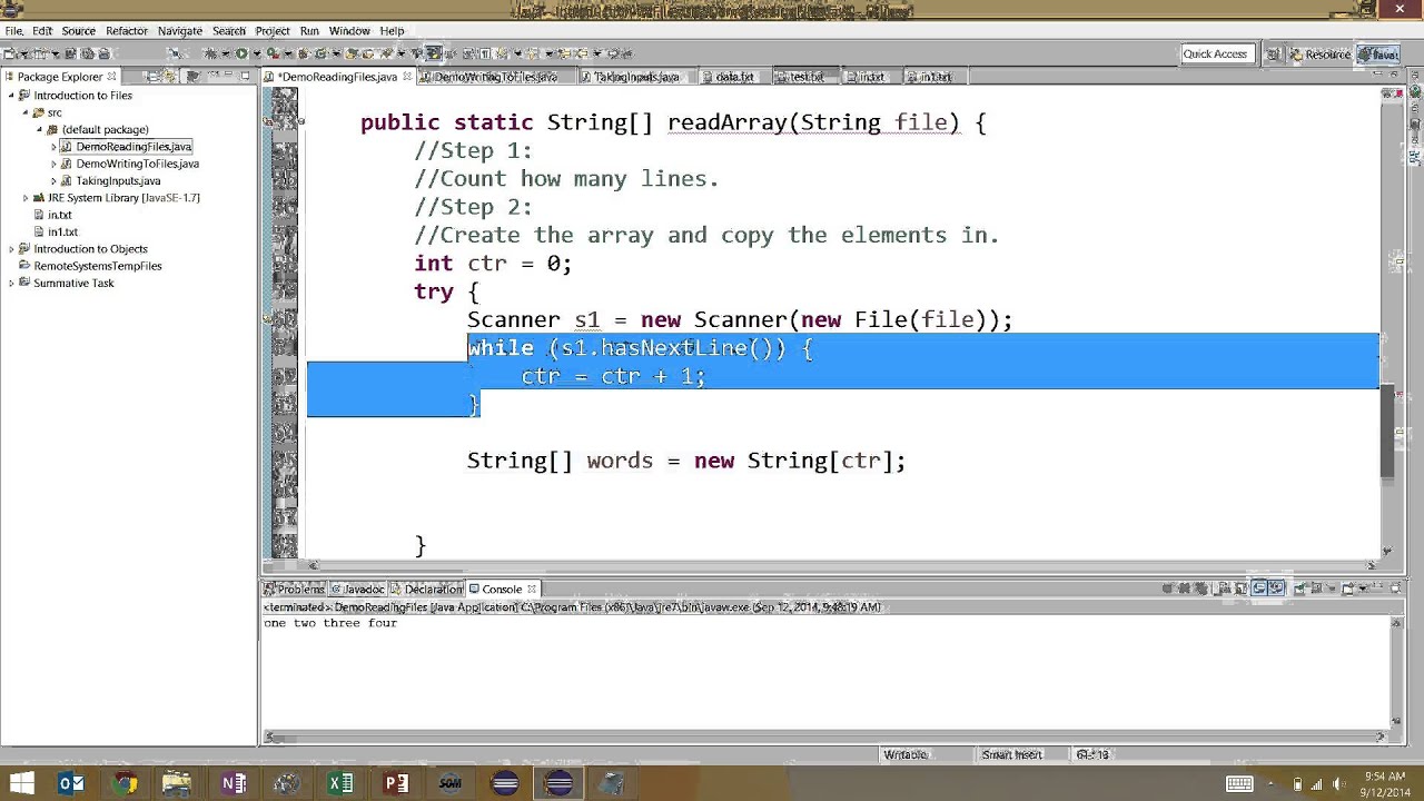 How to write to text file using java