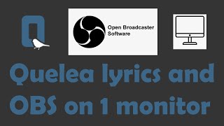 Using Quelea for lyrics overlay with one screen only - OBS studio screenshot 4
