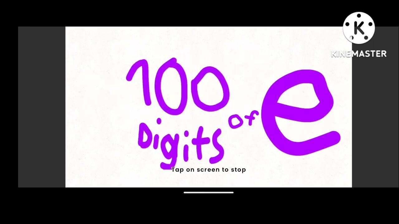 100 digits of e youtube