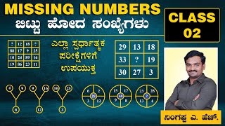 Missing Number Trick | Class -02 | Best Trick For Missing Number | Ningappa A.H | #mentalability