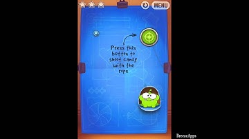 ‪Cut the Rope Experiments 2-1 Walkthrough 3 Star ‬(‪Shooting the Candy)‬