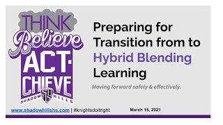 The Hybrid & Distance Learning Bell Schedule Guía